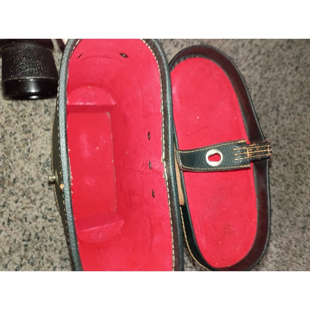 Vintage Gold Crest Coated Binoculars With Hard case Red Lining  7x50 - Picture 12 of 15